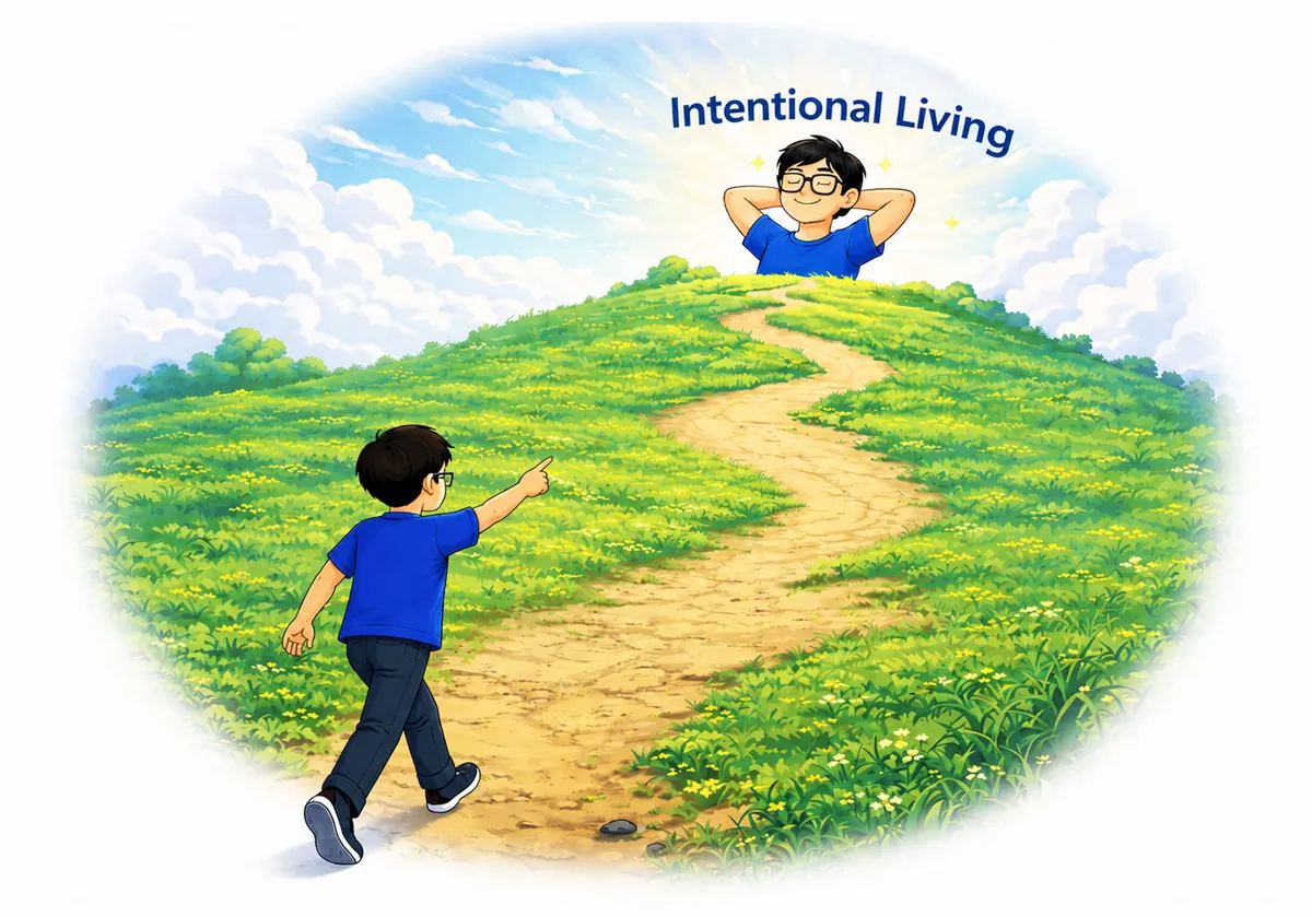Illustration of intentional living.